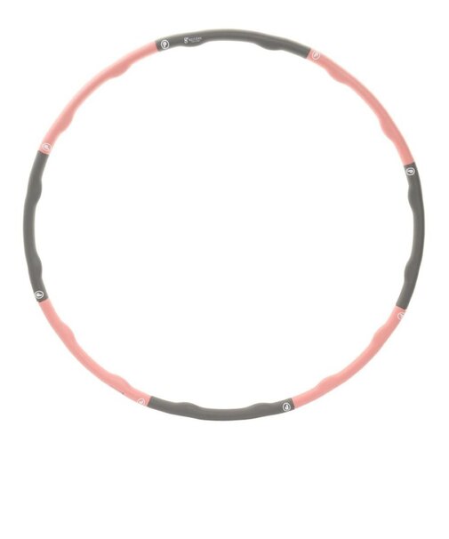 ウィッテム（HUITIEME）フィットネス用品 メンズ レディース ヘビーフラフープ ピンク/グレー 取り外し簡単 重くて回しやすい