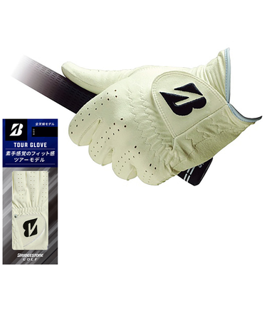 ゴルフ 左手用 TOUR GLOVE 人工皮革 2021 GLG12WH