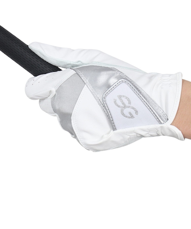 セブゴルフ(SEV GOLF)ゴルフ 左手用 ゴルフグローブ SEVG-009 WH/SL