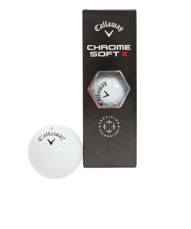キャロウェイ（CALLAWAY）CHROME SOFT X ボール BL CHRMSFT X 22 3B スリーブ(3個入り)