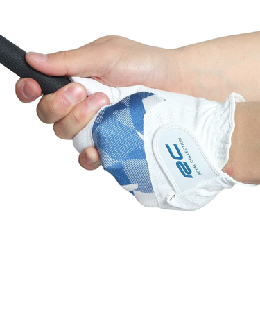 ロイヤルコレクション（ROYALCOLLECTION）ゴルフグローブ 左手用 夏 接触冷感 吸汗速乾 HIGHgRIP&COLD RCG-2204 WH×BU