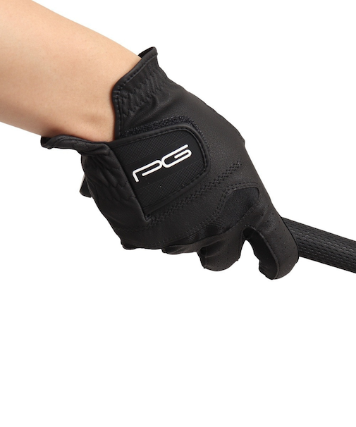 パフォーマンスギア（PG）ゴルフ 右手用 合成皮革グローブ R PGNG9T1402.BLK