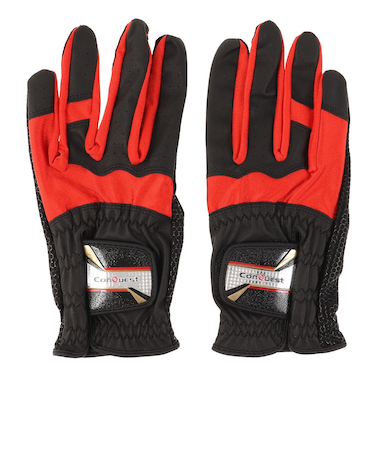 マルシン（MARUSHIN）パークゴルフ ストロンググリップグローブ JPN-041CQ BK/RD LL