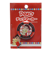 ホクシン(Hokushin)ペコちゃん ゴルフマーカー チップタイプ MK0316 RD