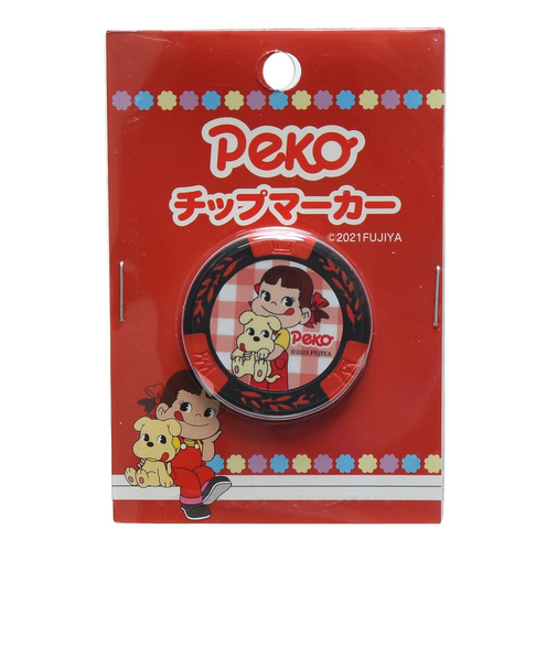 ホクシン（Hokushin）ペコちゃん ゴルフマーカー チップタイプ MK0316 RD