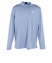 ゴルフウェア モックネック ストレッチ 防風 吸汗 WIND-X 長袖シャツ QGMUJB16XB BL00