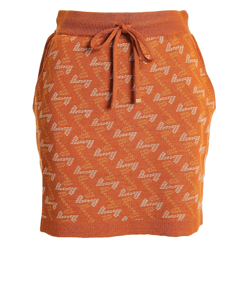 ゴルフウェア ジオメトリックニットスカート 22AWSK01 CAM