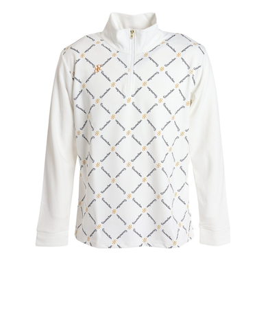 ゴルフウェア 吸水速乾 防寒 DMパターンジップシャツ 22AWIN01-MWT