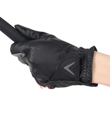 キャロウェイ（CALLAWAY）ゴルフ 左手用 シェブ グローブ JM BK