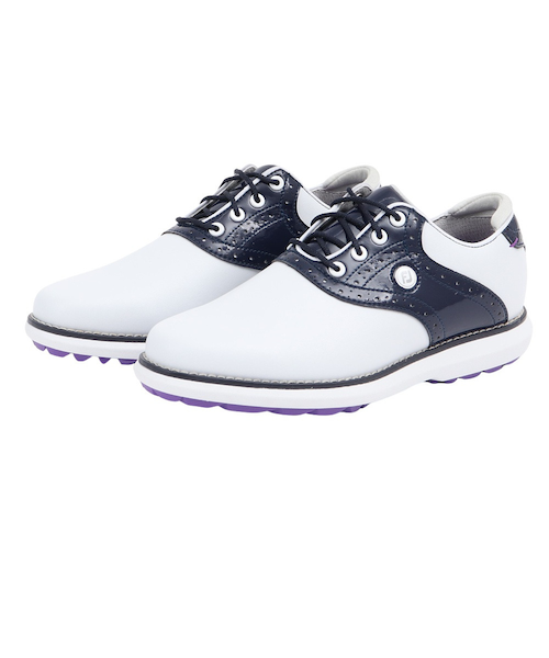 ゴルフシューズ トラディションズ スパイクレス WT/NV 97899 W