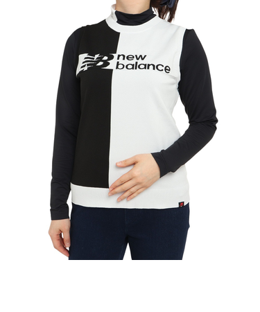 ニューバランス（new balance）ゴルフウェア 撥水 ストレッチ 軽量ベスト CREW NECK KNIT VEST 012-3173501-010