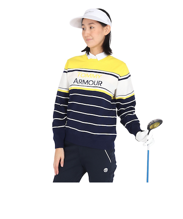 トミーアーマー(Tommy Armour)ゴルフウェア 撥水 長袖クルーネックセーター TAJW23S070009 YEL