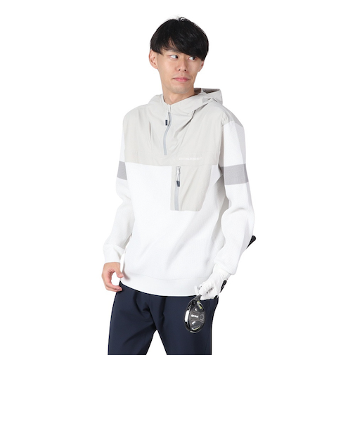 ROSASEN（ROSASEN）ゴルフウェア ワッフルニット×ナイロンリップブルゾン 044-58211-005