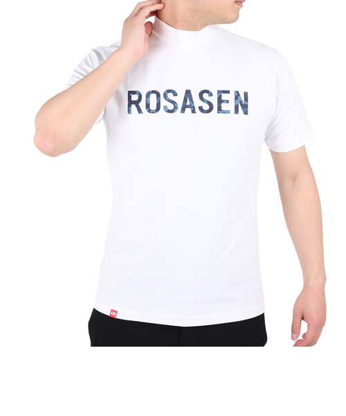 ROSASENゴルフウェア 半袖 メンズ ソロナ天竺半袖モックネック