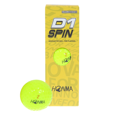 本間ゴルフ（HONMA）D1 SPIN 2023D1 SPIN BTQ2301 YE スリーブ(3個入り)