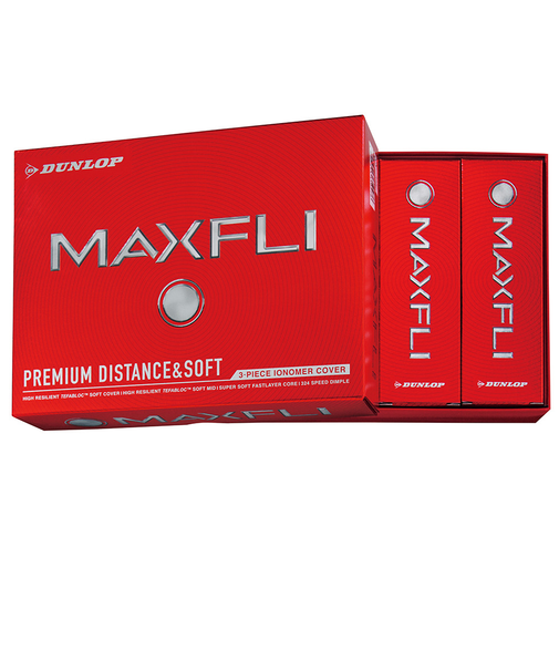 マックスフライ（MAXFLI）ゴルフボール MAXFLI マックスフライ WH 12ケ ダース(12個入り)