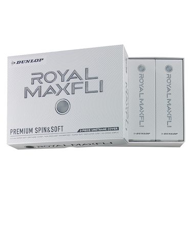 マックスフライ(MAXFLI)ゴルフボール ROYAL MAXFLI ロイヤルマックスフライ WH 12ケ ダース(12個入り)