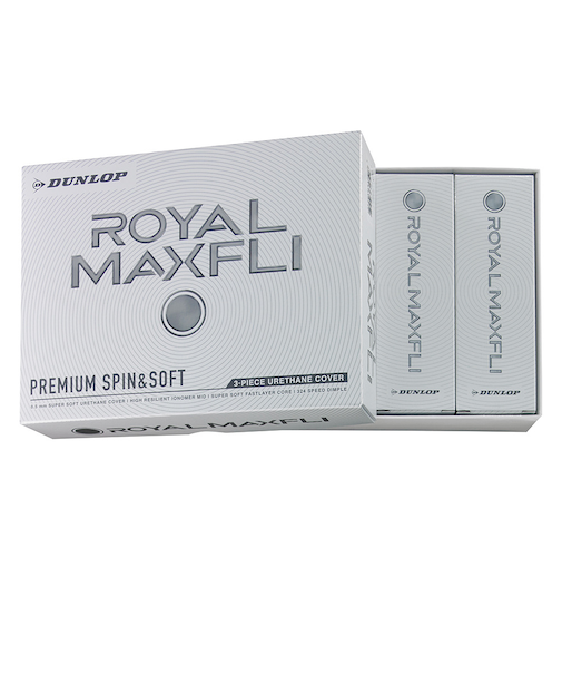 マックスフライ(MAXFLI)ゴルフボール ROYAL MAXFLI ロイヤルマックスフライ WH 12ケ ダース(12個入り)