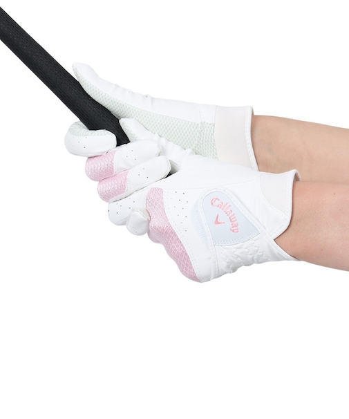 キャロウェイ（CALLAWAY）ゴルフ 両手用 ハイパーグリップ デュアル グローブ 23 JM WH/PK