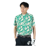 クランク（CLUNK）ゴルフウェア 接触冷感 吸汗 速乾 モックネック 半袖モック CL5PTG18 EGRN