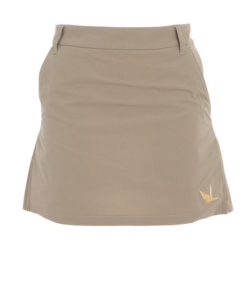 ゴルフウェア インナーパンツ付き パイピング プリーツスカート GSP021 BEG