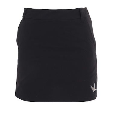 ゴルフウェア インナーパンツ付き パイピング プリーツスカート GSP021 BLK