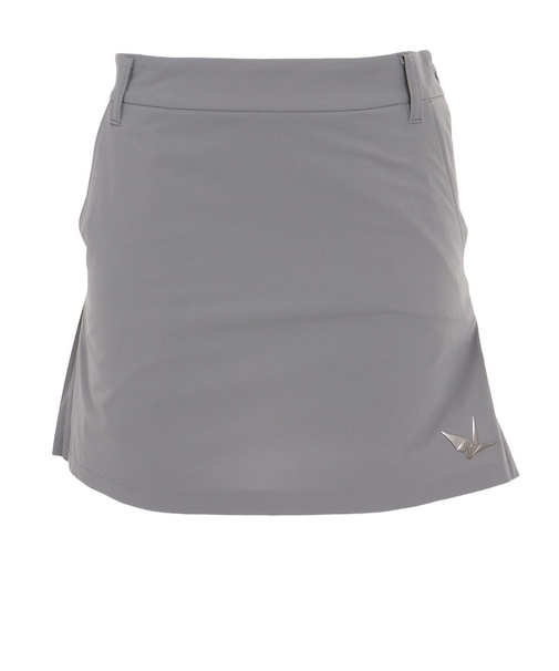 ゴルフウェア インナーパンツ付き パイピング プリーツスカート GSP021 GRY