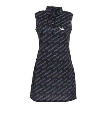 ゴルフウェア ロゴ ノースリーブワンピース GST085 BLXGY