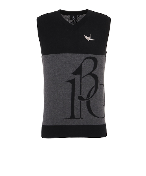 ゴルフウェア 113 ゴルフ ニット ベスト GRK023 BLXGY