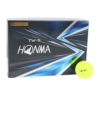 本間ゴルフ（HONMA）TW-Sボール 2021model YE DZ ダース(12個入り)