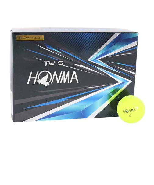 本間ゴルフ（HONMA）TW-Sボール 2021model YE DZ ダース(12個入り)