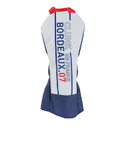 クランク（CLUNK）ゴルフ ドライバー用 ヘッドカバー トリカラシリーズ CL5PNB47 WHT