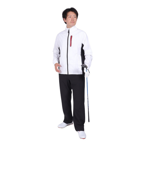 パフォーマンスギア（PG）ゴルフウェア アウター 2WAY レインウェア レインスーツ セットアップ 上下セット 401PG21JJ0401 WHT