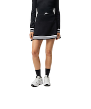 J.LINDEBERG（J.LINDEBERG）ゴルフウェア インナーパンツ付き Frida Stripe Knitted 裾ライン ニットスカート 072-…