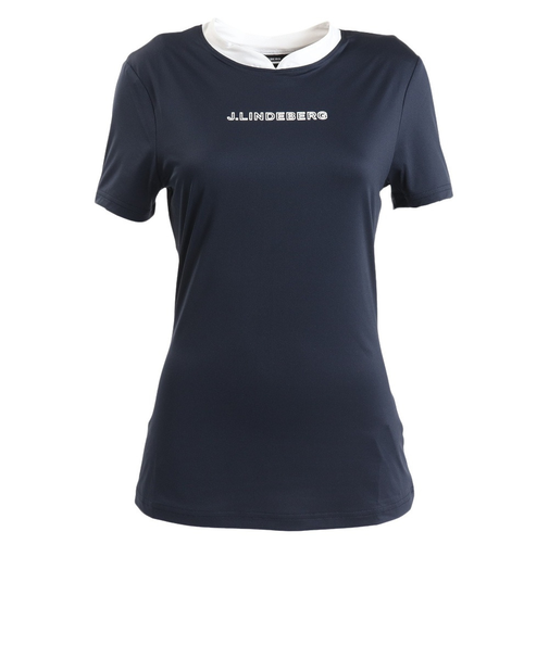 J.LINDEBERG（J.LINDEBERG）ゴルフウェア 吸汗 速乾 Meja Top バックブリッジ 半袖 Tシャツ 072-28544-098