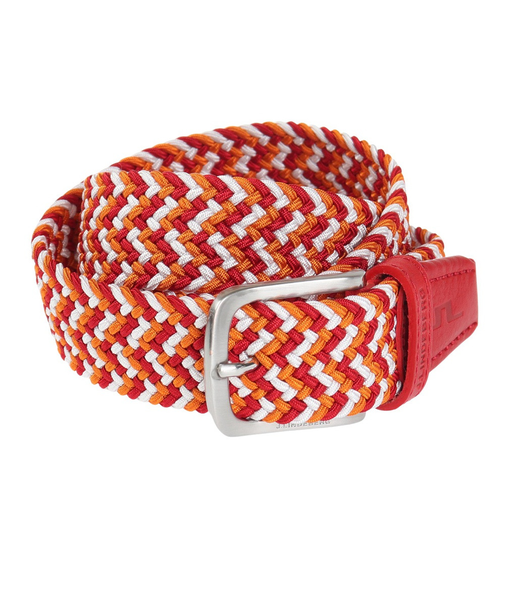 J.LINDEBERG(J.LINDEBERG)ゴルフ Bubba Elastic Belt 三色編み込みベルト 073-68302-065
