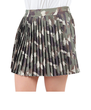 ROSASEN(ROSASEN)ゴルフウェア インナーパンツ付き A-Line オリジナルプリントプリーツスカート 048-78342-027