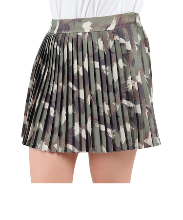 ROSASEN(ROSASEN)ゴルフウェア インナーパンツ付き A-Line オリジナルプリントプリーツスカート 048-78342-027