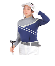 ROSASEN（ROSASEN）ゴルフウェア 吸水速乾 接触冷感 長袖 A-Line 冷感UVロングTシャツ 048-28311-098