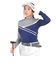 ROSASEN（ROSASEN）ゴルフウェア 吸水速乾 接触冷感 長袖 A-Line 冷感UVロングTシャツ 048-28311-098