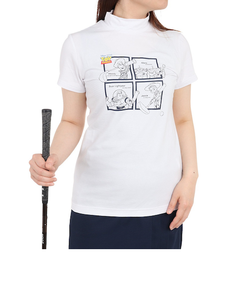 キャロウェイ（CALLAWAY）ゴルフウェア 半袖 モックネックシャツ ストレッチ天竺 C23134242-1030