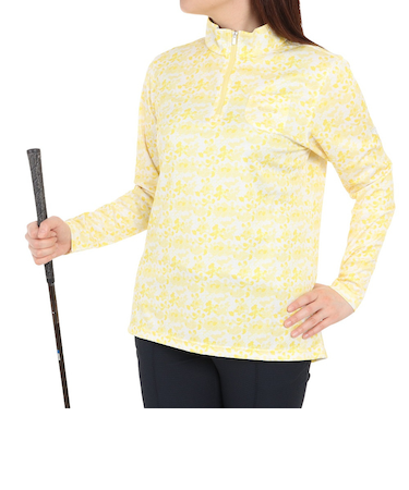 エピキュール（epicure）ゴルフウェア 吸水速乾 抗菌防臭 長袖ジップシャツ 155-28310-031