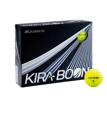 キャスコ（KASCO）ゴルフボール KIRABOON 三角イエロー ダース(12個入り)