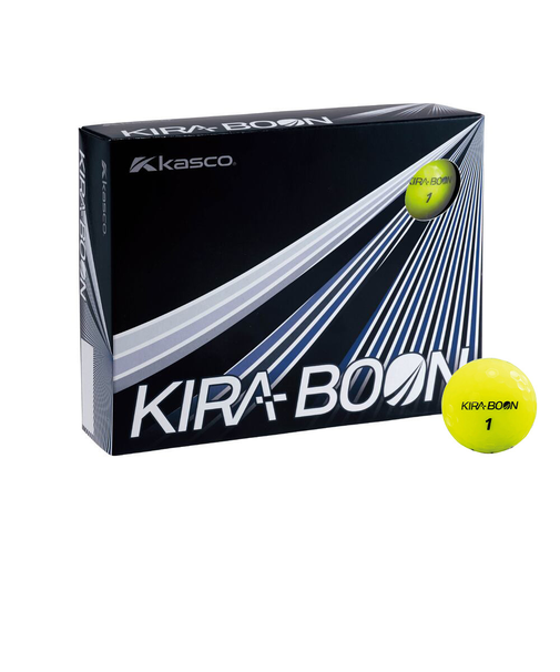 キャスコ（KASCO）ゴルフボール KIRABOON 三角イエロー ダース(12個入り)