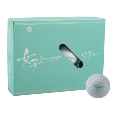 キャスコ（KASCO）ゴルフボール Zeusimpact女子3 WHT ダース(12個入り)