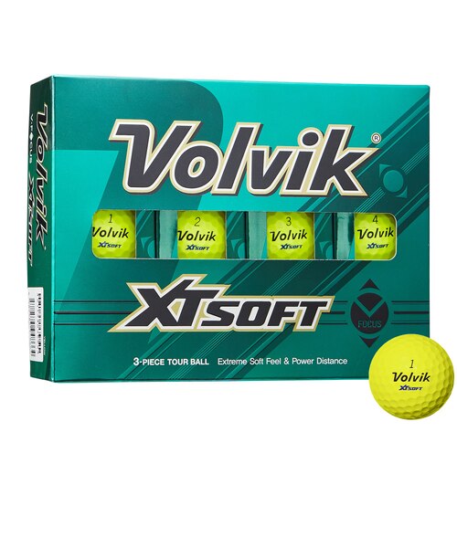ボルビック（Volvik）ゴルフボール XT SOFT YEL ダース(12個入り