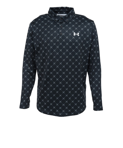 アンダーアーマー(UNDER ARMOUR)ゴルフウェア プレイオフ デュース ロングスリーブ ポロシャツ 1381280 001