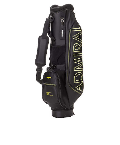 アドミラル ゴルフ（Admiral GOLF）ゴルフ キャディバッグ スタンド式 6.5型 3分割 ミドルスタンド マット ADMG3AK1-BLK
