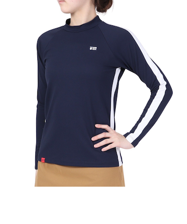 ROSASEN（ROSASEN）ゴルフウェア 吸水速乾 ストレッチ 長袖モックネックニット 045-29812-098