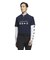 アディダス（adidas）ゴルフウェア モックネック レイヤード EPW グラフィック 長袖ストレッチシャツ MKS00-HY0962NV